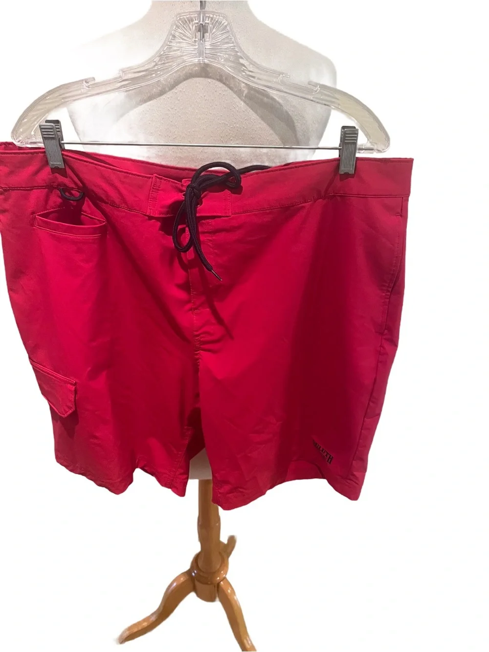 Duluth Trading Bull Moose Hybrid Red Sz 40 Swim Trunks Swim Shorts Quick Dry